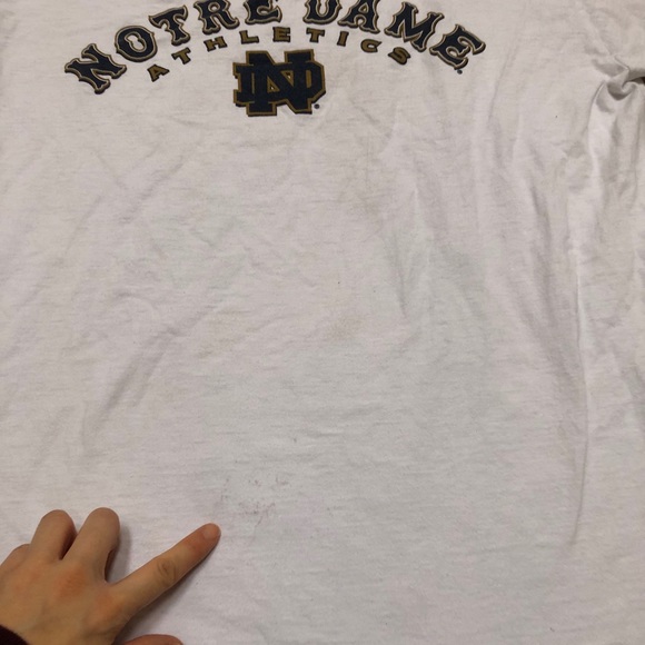 COPY - Vtg Champion Notre dame athletics shirt flaw large - Picture 8 of 11